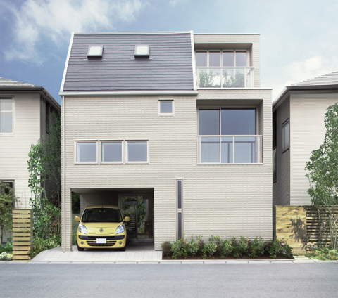 屋上庭園「みんなの庭」で、家族の絆を深める家を提案