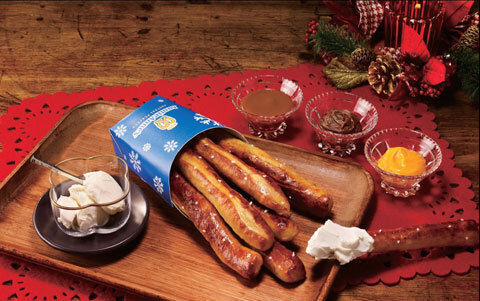 スティック型のソフトプレッツェルを期間限定販売、アンティ・アンズのクリスマスセット