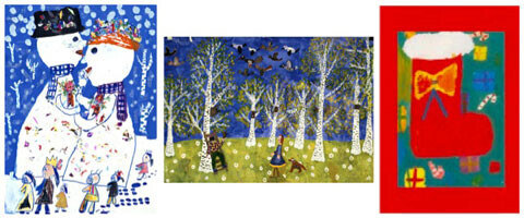 福島とチェルノブイリの子どもたちの絵がクリスマスカードになって発売