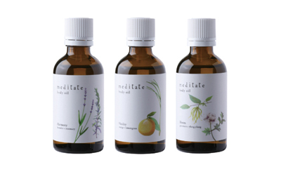 ルーム・フレグランスのブランド『メディテイト（meditate）』から、ボディケアシリーズが登場
