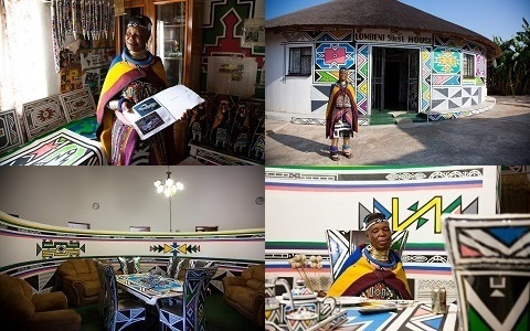 ローカルな旅を南アフリカで（1）　カラフルな衣装と壁画のンデベレ族に出会う