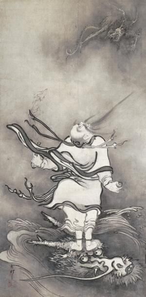 雪村筆《呂洞賓図》重要文化財1幅119.2×59.6cm奈良・大和文華館蔵【展示期間：3月28日（火）～4月23日（日）】