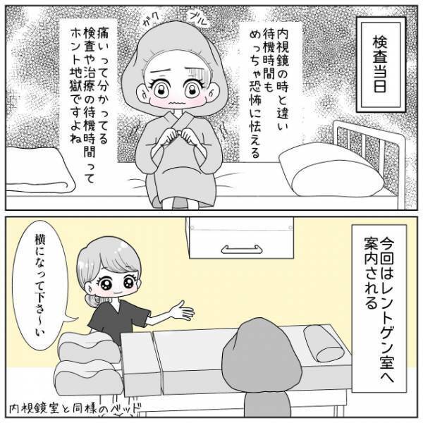 妊活クリニックで“激痛”といわれる“卵管造影検査”を受ける私。検査の待機時間に恐怖に怯え…【40歳で妊活始めました＃52】