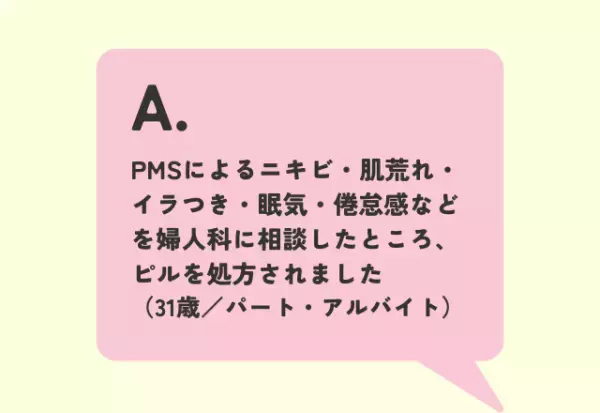 【ピル使用者に聞いた！】ピルをはじめた経緯は？約5割が『生理痛を和らげるため』…一方で『肌荒れのため』との声も
