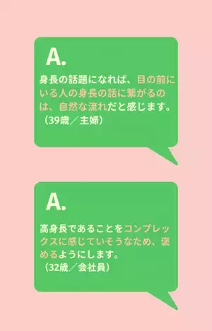 【ルッキズム問題】高身長女性の前で”身長の話”→8割「褒める」憧れや理想だからという声も