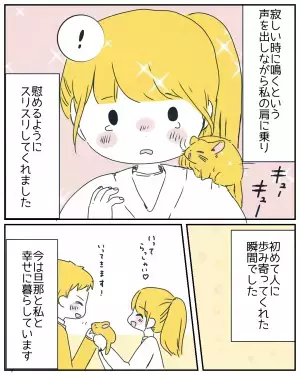 恋人との思い出に浸り泣く私。チンチラがくれた”優しさ”に読者から反響の声！→「ちゃんと理解してくれてたんだと分かる瞬間」
