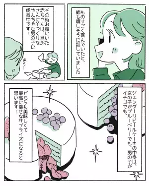 『色で性別を判断？』女の子は赤、男の子は青の【ジェンダーリビールケーキ】に読者「気にしすぎ」「全部ダメとは言えない」