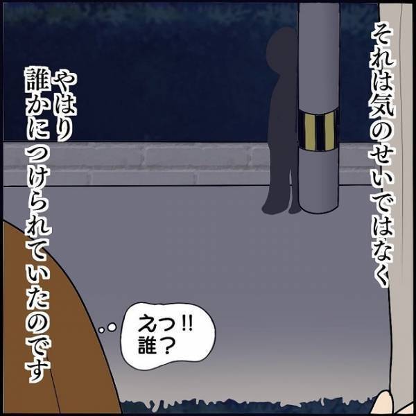 夜道で感じた気配は本物だった…。カーテンの隙間から見えたものに読者は…⇒「1人で夜道を歩かない」「周りの人に相談して」