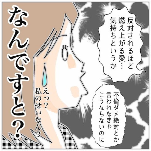妻『理由を述べましょうか？』バレても不貞を続ける2人へ理由を聞くと→夫の“衝撃的な答え”に絶句…！