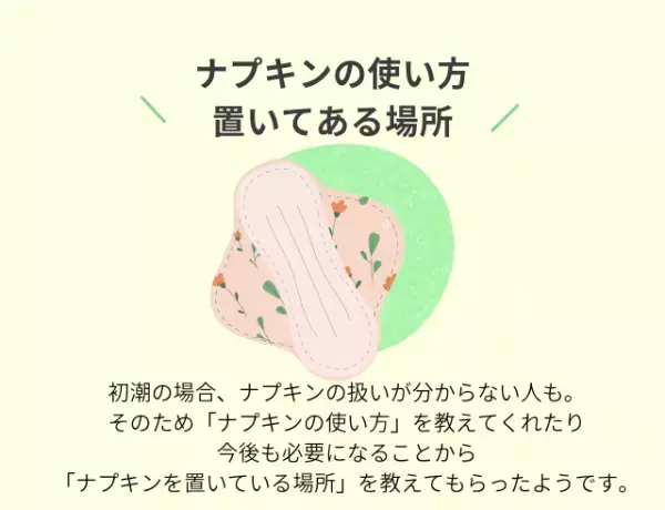 【初めての生理】今でも覚えている「親がしてくれたこと」