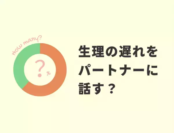 生理の遅れはパートナーに話す？生理のことをどう伝えているか、皆さんの声を聞いてみました