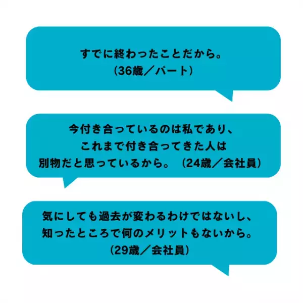 パートナーの過去の恋愛は気になる？その理由は？