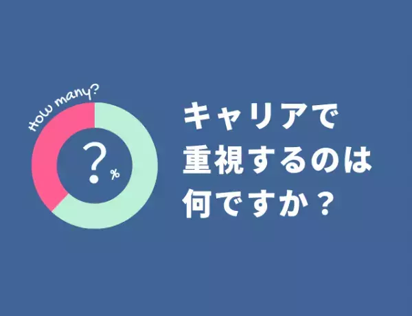 キャリアで重視するのは安定？成長？女性のリアルな声とは