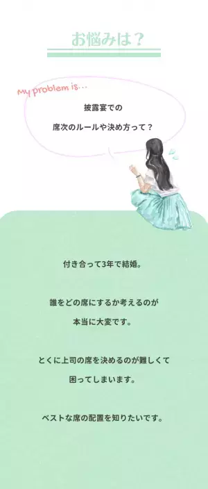 『席次の決め方がわからない！』披露宴のベストな席の配置って？