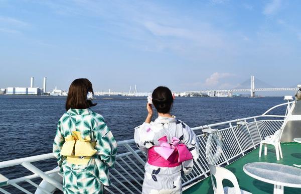 横浜で納涼浴衣クルーズ！マリーンルージュでフレンチコース女子会のススメ