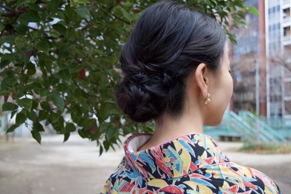 三つ編みで実現！自分でできる着物ヘアアレンジ【ミディアムヘア編】