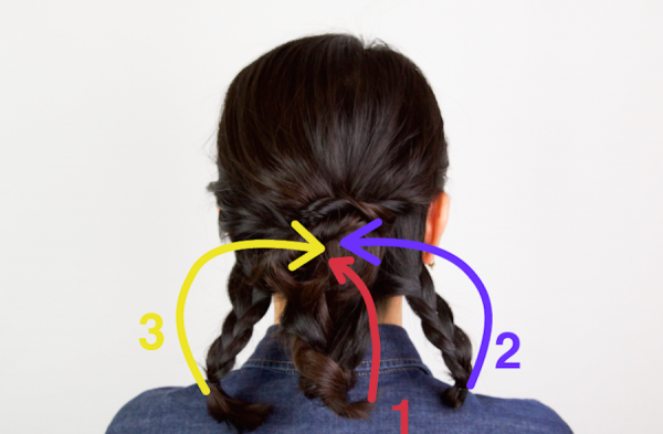 三つ編みで実現 自分でできる着物ヘアアレンジ ミディアムヘア編 17年1月2日 ウーマンエキサイト 3 6