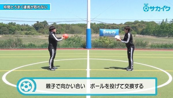 【初心者向け】味方との連携が上手になる練習｜サッカー３分間トレーニング
