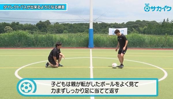 【サッカートレーニング】ダイレクトでパスを出せるようになる練習