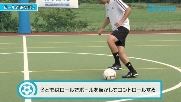 【サッカートレーニング】相手がボールを奪いに来た時に足裏で転がして交わせるようになる練習