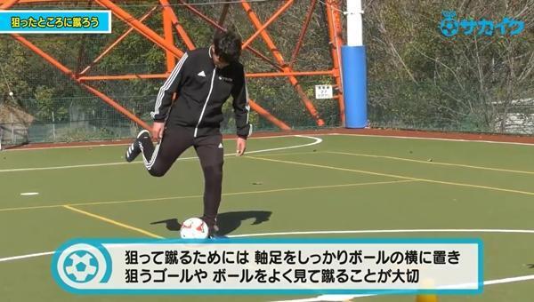 【サッカートレーニング】狙った所に蹴れるようになる！苦手克服練習法