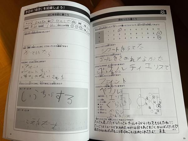 低学年でも「試合の前に考えがまとまる」ことを実感できるからサッカー上達につながるサッカーノートとは