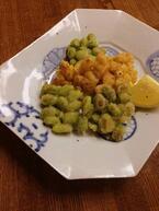 夏野菜の甘みを天ぷら粉がふわっとカリッと包み込む「とうもろこしと枝豆のおやき」