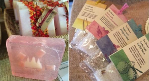 カンボジア国産有機ハーブを使ったスパグッズが並ぶ店「kru khmer」