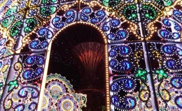美しい光の競演！植物園で開催中の「Christmas Wonderland」にルミナリエが出現
