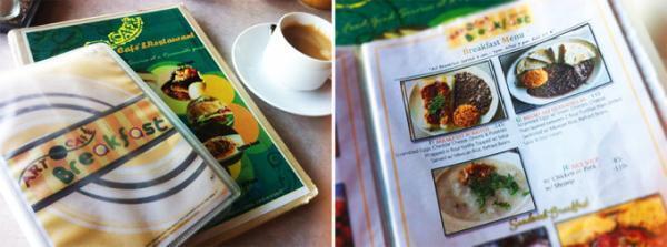 チェンマイ旧市街、ターペー門正面の老舗カフェで朝食を。