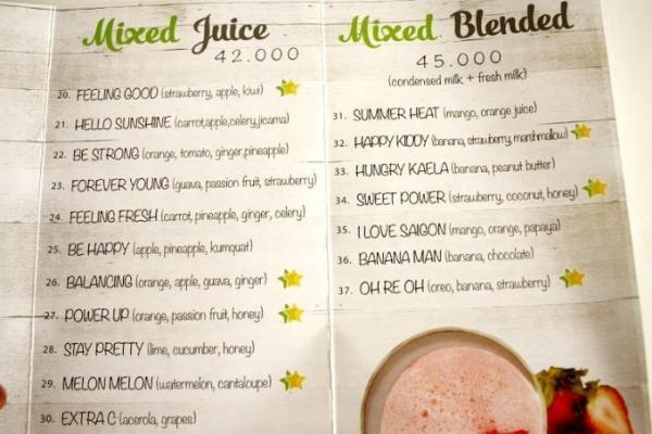 ベンタイン市場周辺での休憩に便利！フレッシュフルーツジュース屋さん「FRUITIQUE」