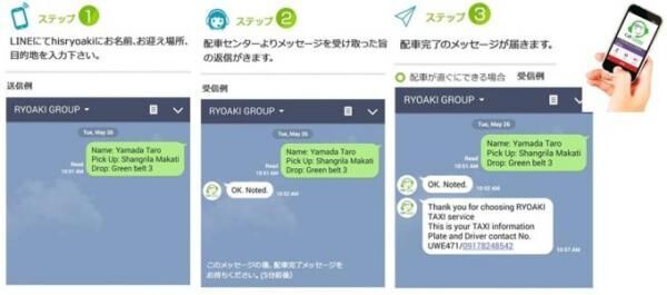 フィリピンマニラのタクシー配車はLINEで安心便利