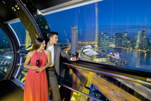 世界一の高さから街を一望「シンガポール・フライヤー」