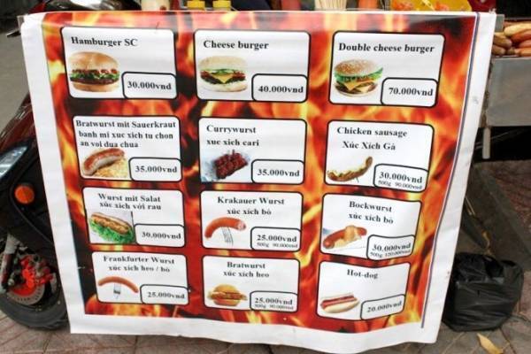 ホーチミン郊外のソーセージ屋台「Xuc Xich Duc Mr.Dieters」