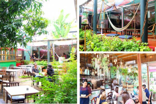 チェンマイの緑に囲まれた居心地の良いカフェ「RUSTIC & BLUE」