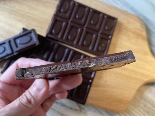 砂糖不使用チョコレート断面