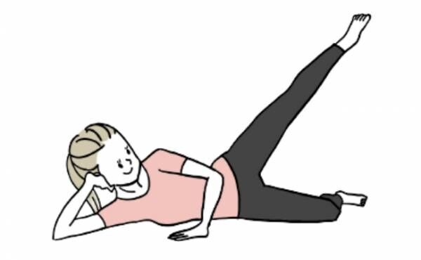 膝の横上げ運動イメージ