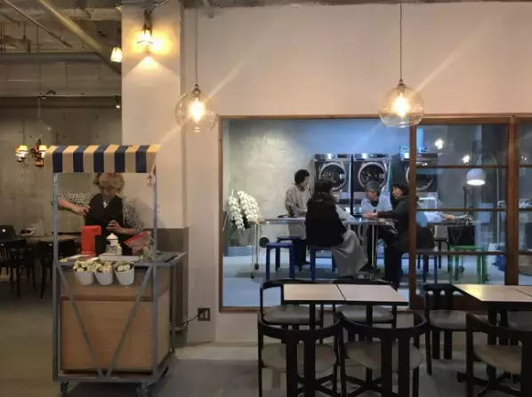 前代未聞！「洗濯」ができる喫茶店