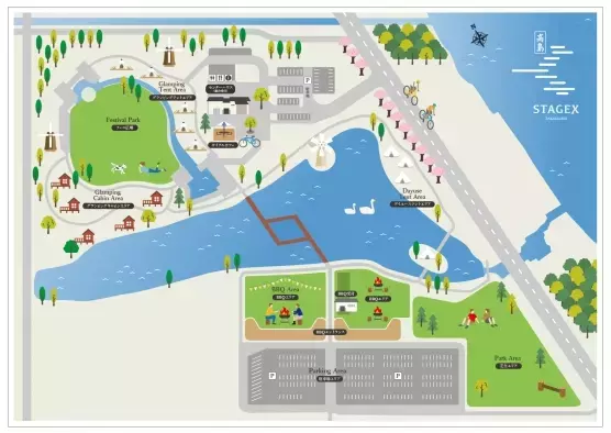レイクサイドグランピングスポット「STAGEX高島」オープン