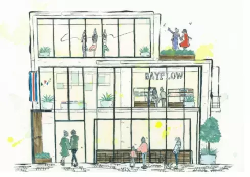 『BAYFLOW』が吉祥寺に初のカフェ・ヨガスタジオ併設の旗艦店にオープン