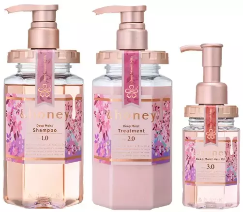 桜をイメージしたナチュラルヘアケア製品で髪に潤いを