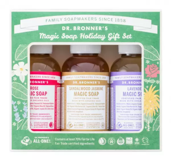 【限定】オーガニックボディケア「ドクターブロナー」が贈るホリデーギフトセット