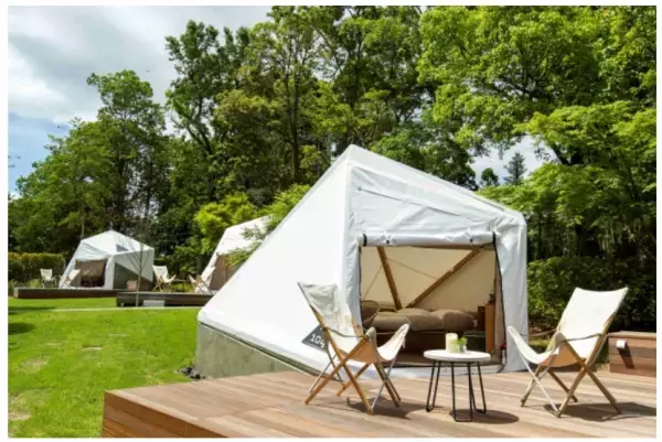 「リソルの森」のグランピングエリアが営業再開