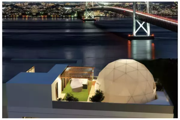 【兵庫】ビルの屋上に建つ「グランピング施設」が予約受付スタート