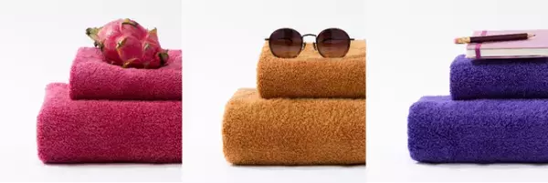 オーガニックタオル「ヒポポタマス」、世界の3景から着想を得た限定カラー発売