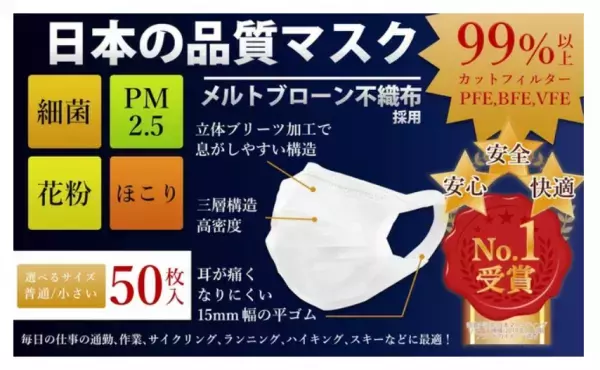 「新年特別バージョン」デザインのマスクが売り切りセール！