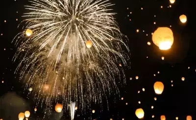 ニュー・グリーンピア津南『幻想的な空とぶ津南ランタンと花火の打上げ』を12月24日から実施！