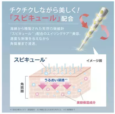 クセになるチクチク感！？ 天然の美容針「スピキュール＊1」配合のファンデーションに 待望のブルベ肌タイプが新登場！