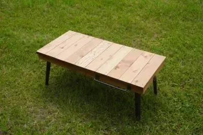 創業100年をこえる木箱製造会社の木を捨てない選択への挑戦　 廃棄パレットのアップサイクルプロダクト『折りたたみテーブル』が 7月16日(土)からMakuakeにてプロジェクトを実施中！
