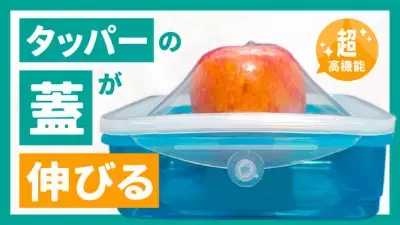 「あとちょっと」も残さず保存！食材に合わせて変幻自在！ 蓋が伸びる新感覚タッパー【クレバーボックス】 2022年8月11日(木)新発売